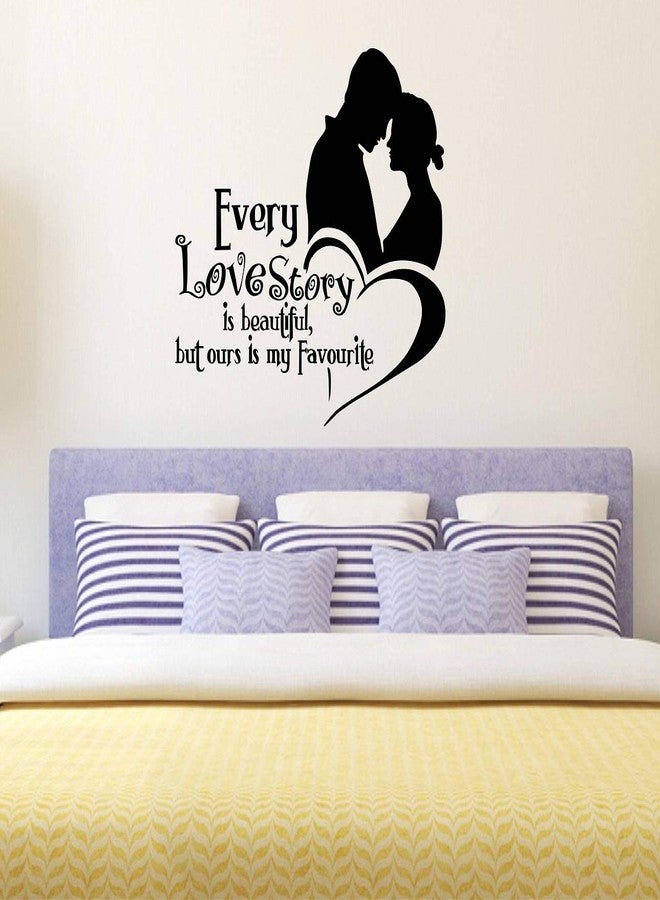 LANS WALLSTICKY Every Love Story is Beautiful Quote Sticker - Image 3